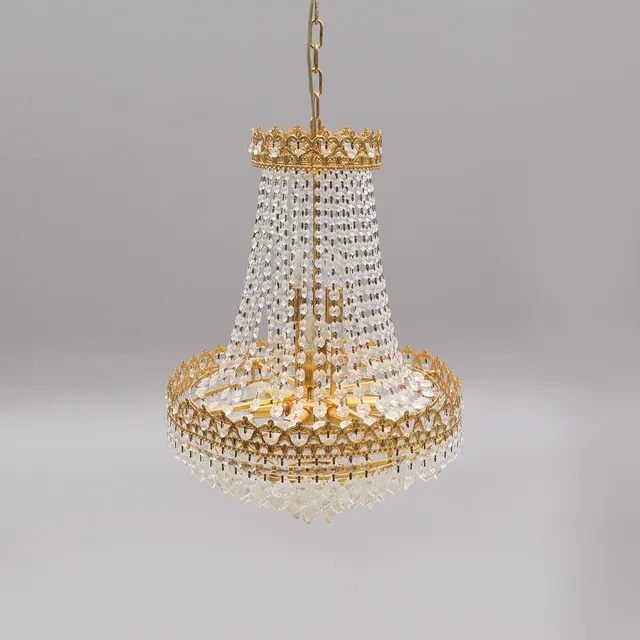 TAKKRONA, glas/mässing, 1900-tal.