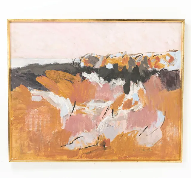 HANS HEDENSTRÖM. Olja på duk, "Vid Havet", signerad.