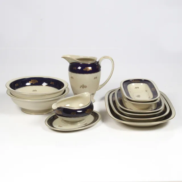 MATSERVISDELAR, 10 delar, porslin, "Winifred", Rosenthal, Tyskland. 1930/40-tal.