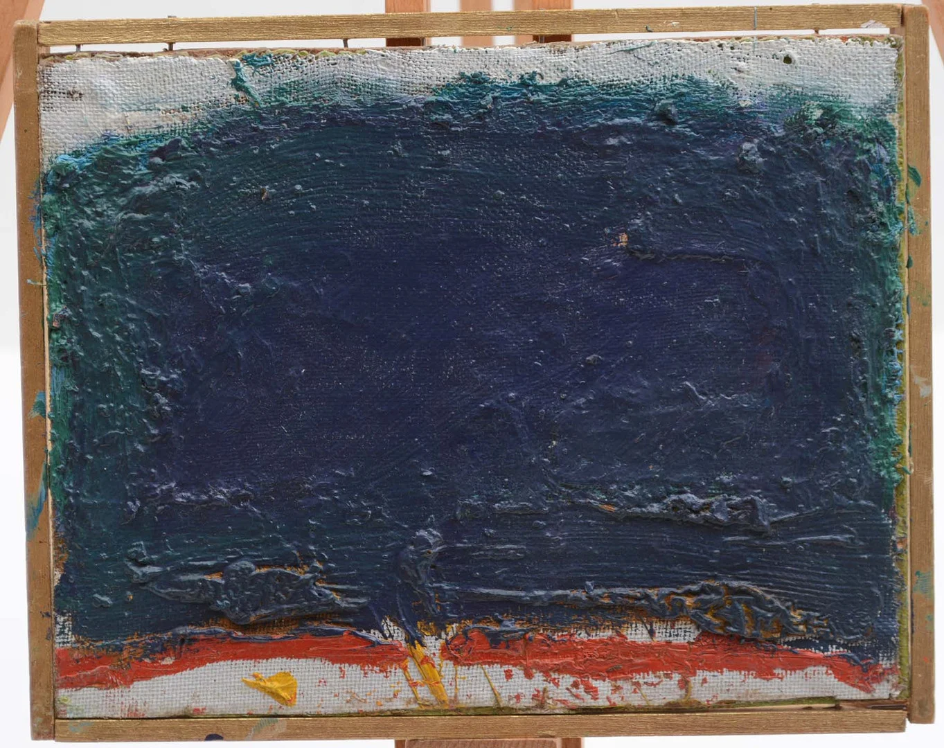 BO SÄLLSTRÖM. Abstrakt Blått. Olja på pannå. — Paintings — Connoisseur Bokauktioner