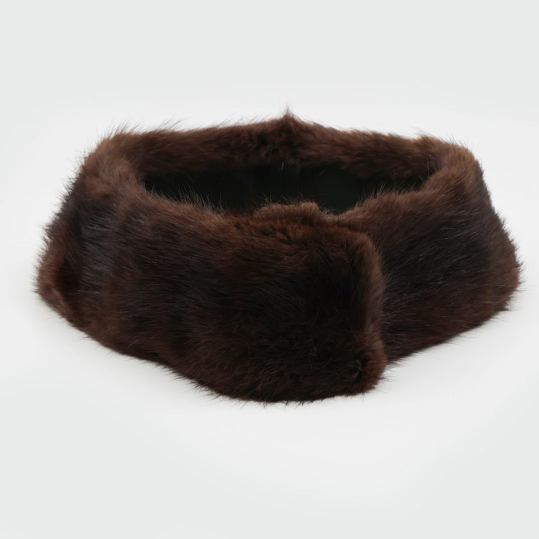 MÖRKBRUN PÄLSKRAGE I MINK, 1900-TAL. — Vintage & Designer Fashion — Auktionskammaren Sydost Kalmar