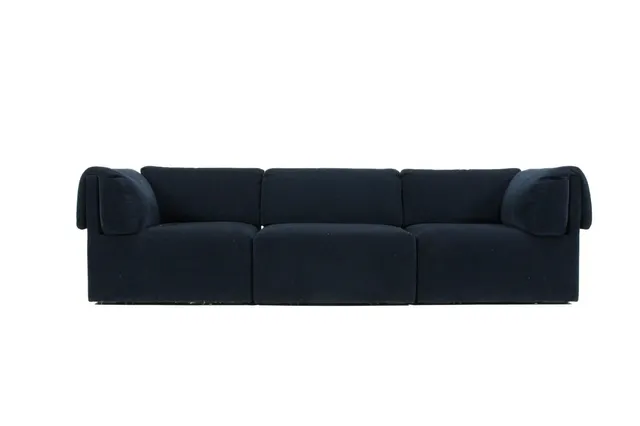 Space Copenhagen for Gubi. Three-person modular sofa model Wonder, exhibition model