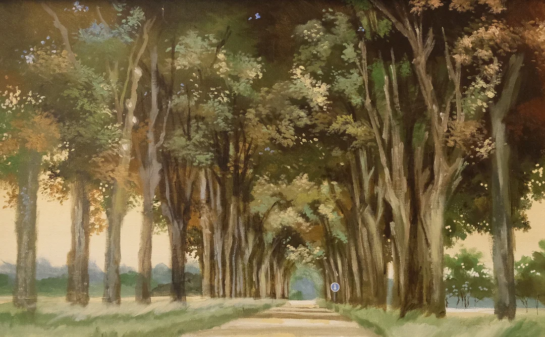 LARS CRONA. "LÖVSAL", OLJA PÅ DUK, 1979. — Paintings — Björnssons Auktionskammare