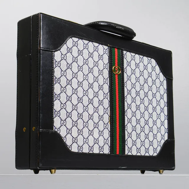 GUCCI, attachéväska, läder, Italien, 1900-talets andra del.