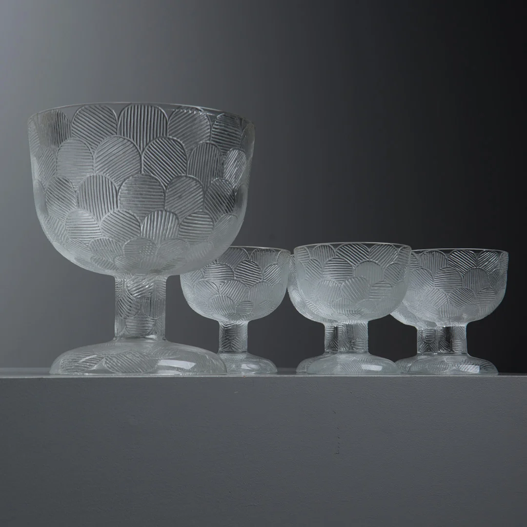 HEIKKI ORVOLA. "Miranda", 6 skålar, Iittala, Finland. — Art glass — Formstad Auktioner
