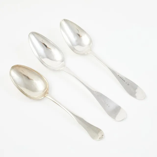 SKEDAR, 3 st, silver, 1700/1800-tal.