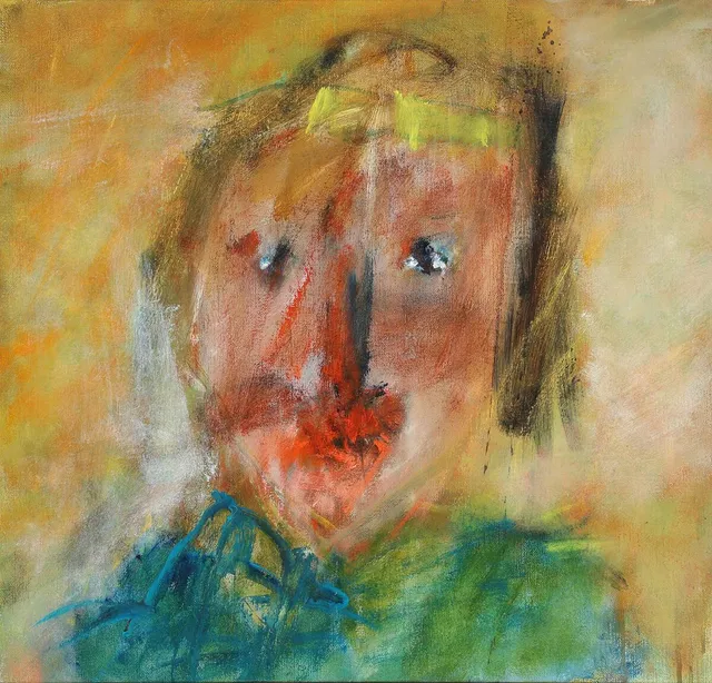 Portrait, 1982. Signed on the reverse with dating. Oil on canvas. 42×44 cm.