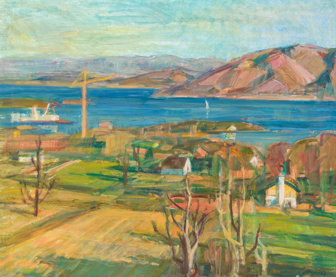 Convad, Annalise — "Tidlig vår, Gandsfjorden" 2000 — Kunst/Maleri — Blomqvist