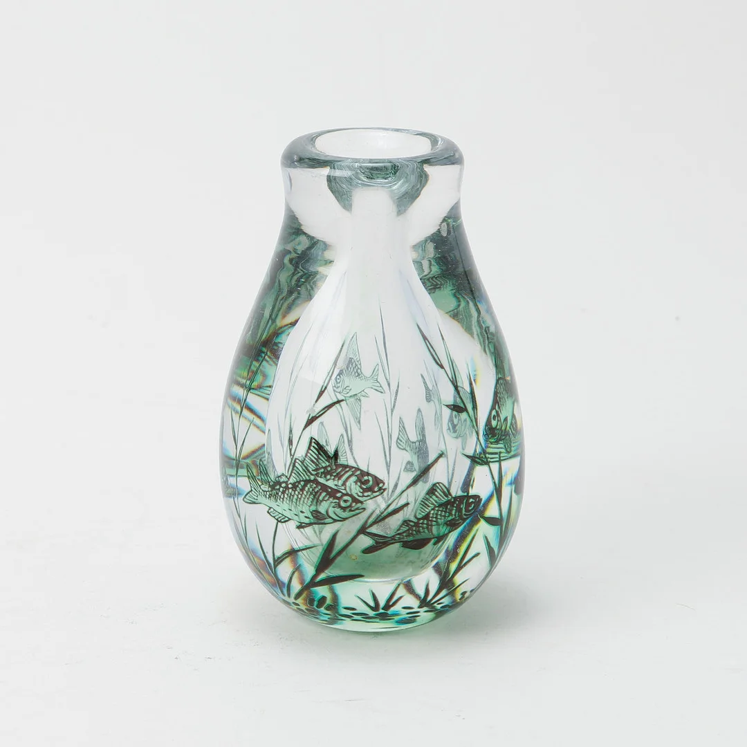 EDWARD HALD. Vas, "Fiskgraal", Orrefors, 1947. — Art glass — Göteborgs Auktionsverk