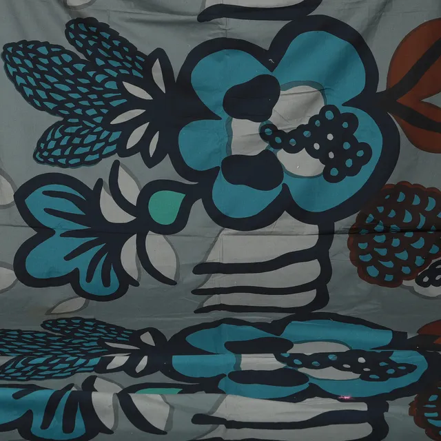 MAIJA ISOLA. Tyg, "Oona", bomull, Marimekko, Finland, 1969.