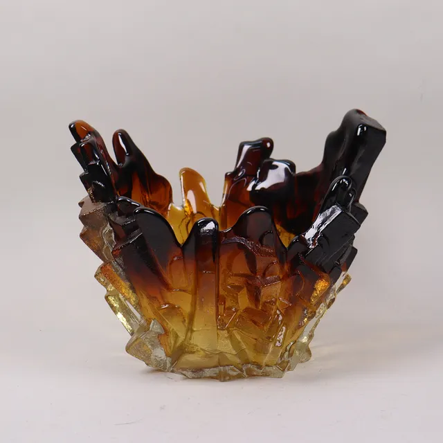 PERTTI SANTALAHTI. skål i glas, Humppila, Finland, 1900-talets andra hälft.