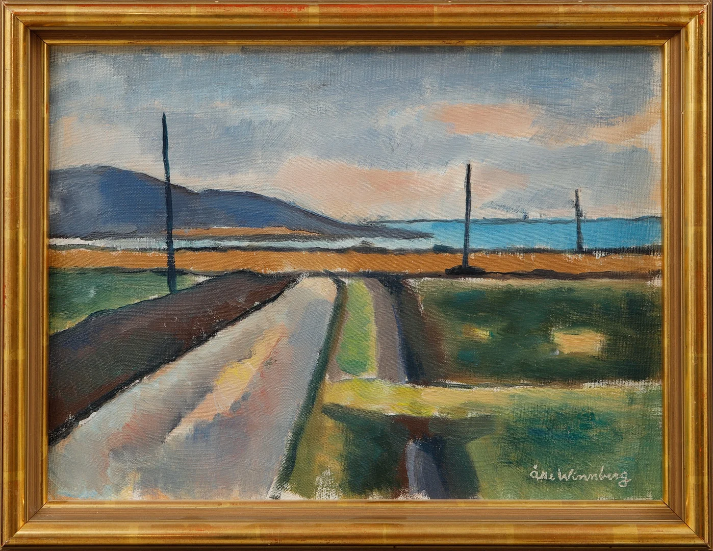 ÅKE WINNBERG. Kustlandskap, olja på duk, signerad. — Paintings — Göteborgs Auktionsverk