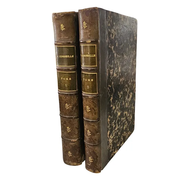 Libro "Chef-d'oeuvre de p. Corneille, París, 1866. Dos tomos.