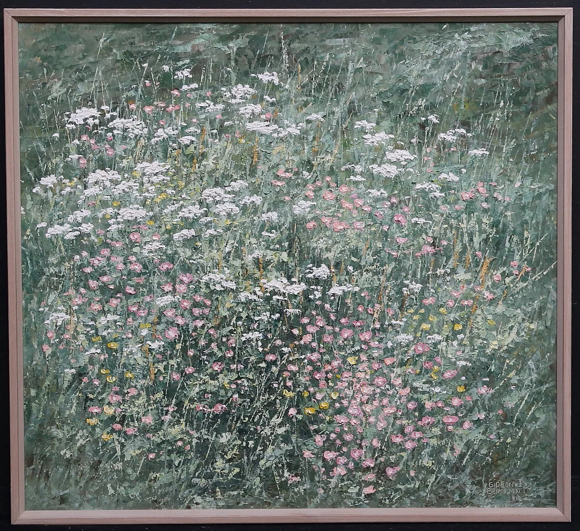 GIDEON ERIKSSON. Olja på pannå, signerad, daterad -88. — Paintings — Gomér & Andersson Linköping