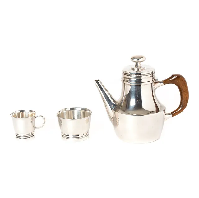 ERIC LÖFMAN. Kaffeservis, tre delar, silver, MGAB.