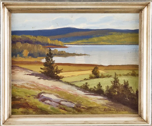 ARTHUR HEICKELL (FINLAND, 1873-1958). Olja på pannå, signerad.