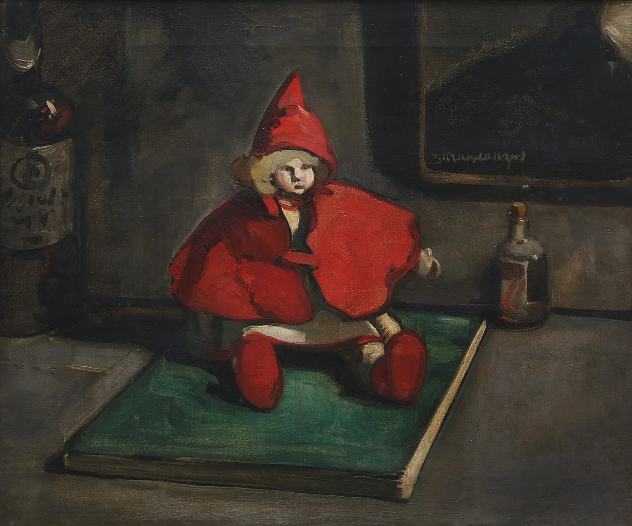 RAFAEL DURANCAMPS. Still life with doll ("Little Red Riding Hood"). — Paintings — Balclis