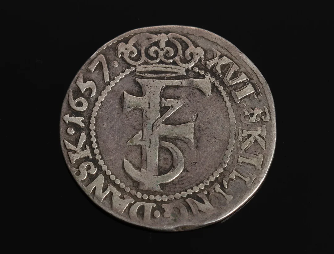 Norge. Frederik III, mark 1657 - H. 68C, NM 174 — Hobby and collectibles/Coins, notes and bars — Lauritz