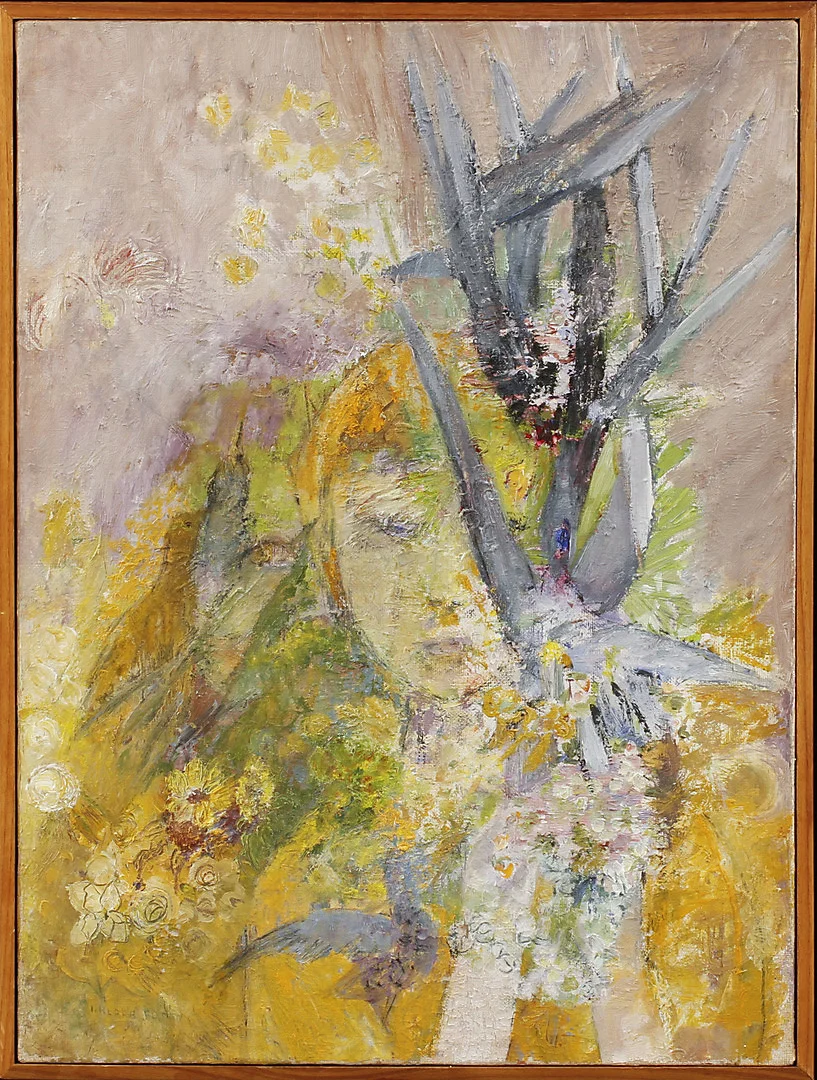 ILONA KLARA BOMAN. Porträtt av Hertha Hillfon, olja på duk, signerad. — Paintings — Göteborgs Auktionsverk