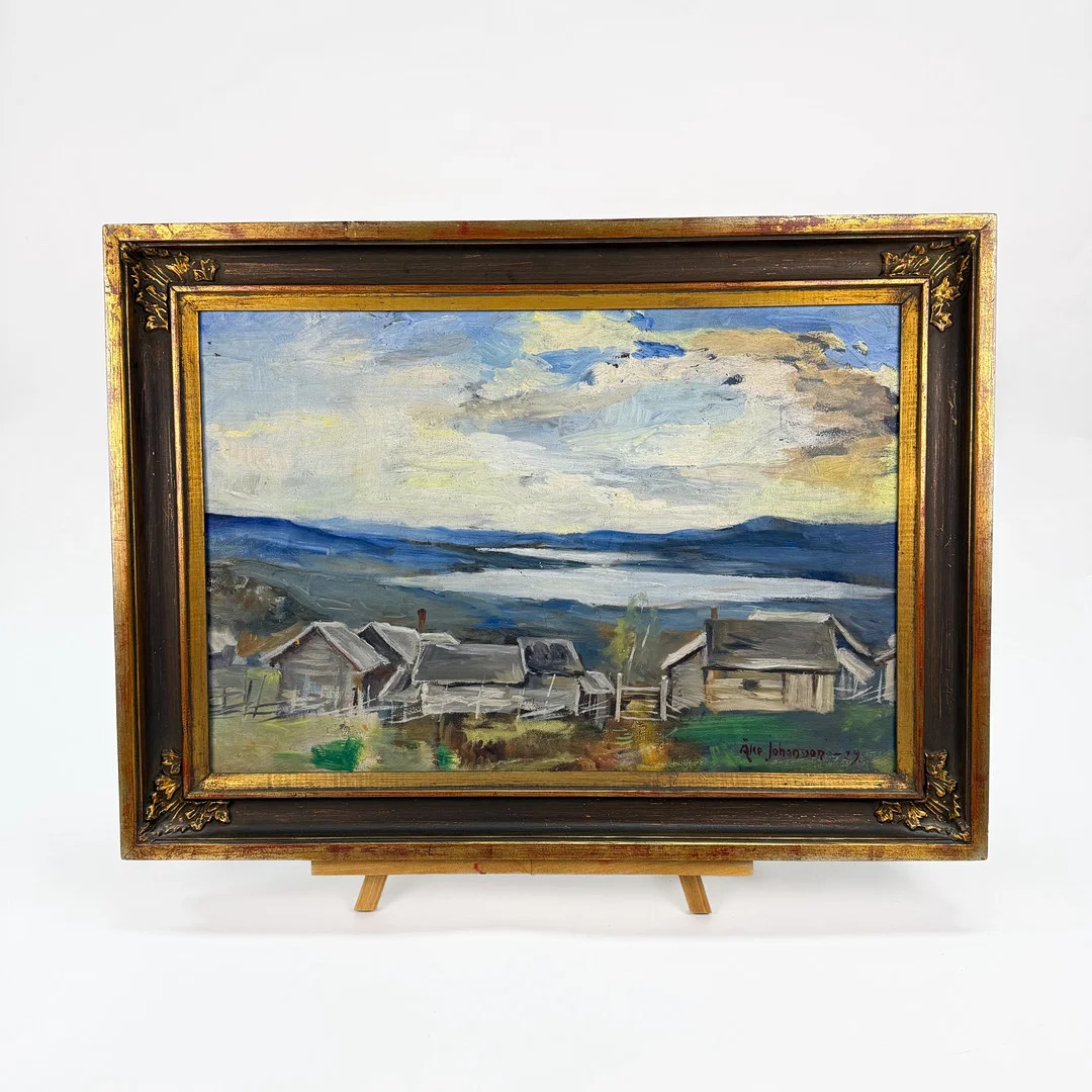 ÅKE JOHANSSON. OLJA PÅ DUK, signerad och daterad -19. — Paintings — TOKA Auktionshus