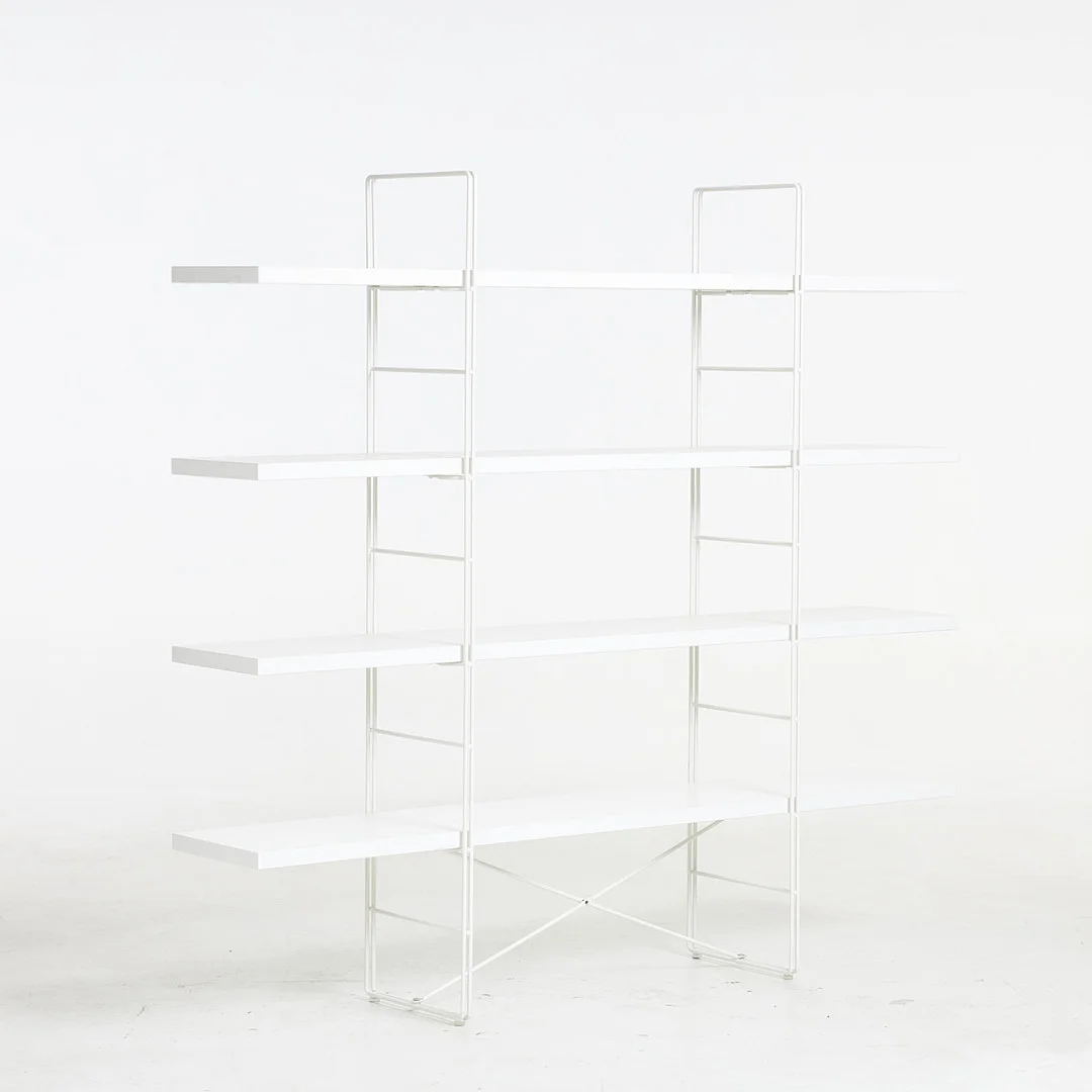 NIELS GAMMELGAARD. HYLLA, "Enetri", vitlackerad, i samarbete med IKEA. — Cupboards, Cabinets & Shelves — Stockholms Auktionsverk Sickla