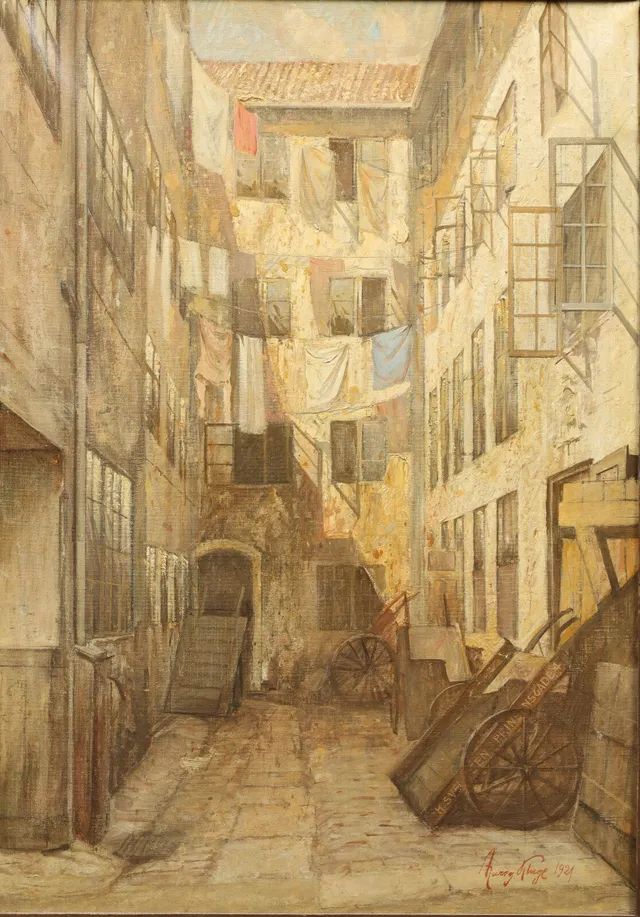 Harry Kluge. Københavnsk baggårdsparti