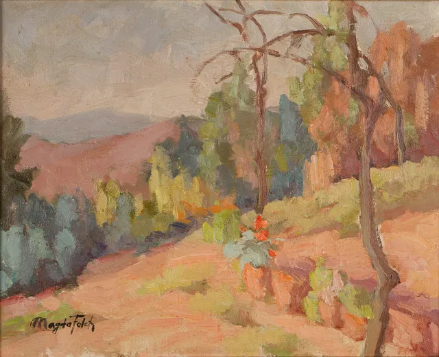 MAGDA FOLCH (1905-1981). "Un racó del Mas Sabater".