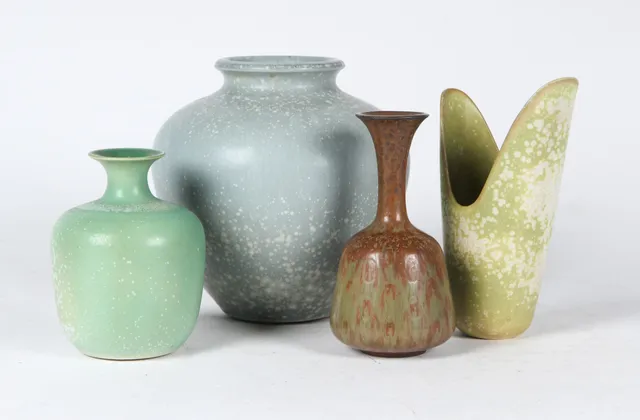 Gunnar Nylund for Rörstrand. Four vases of glazed stoneware (4)