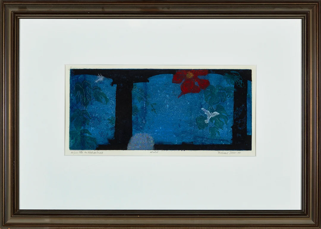 Finne, Ferdinand — "Liten middelhavsterasse" 1994 — Kunst/Grafikk — Blomqvist
