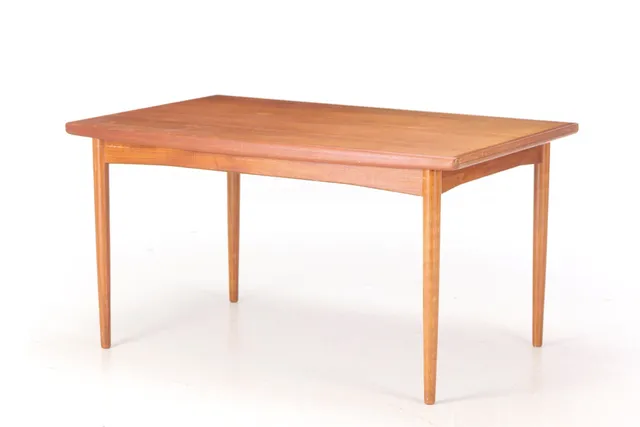 Skovby Furniture Factory. Teak dining table with Dutch extension, 1960s