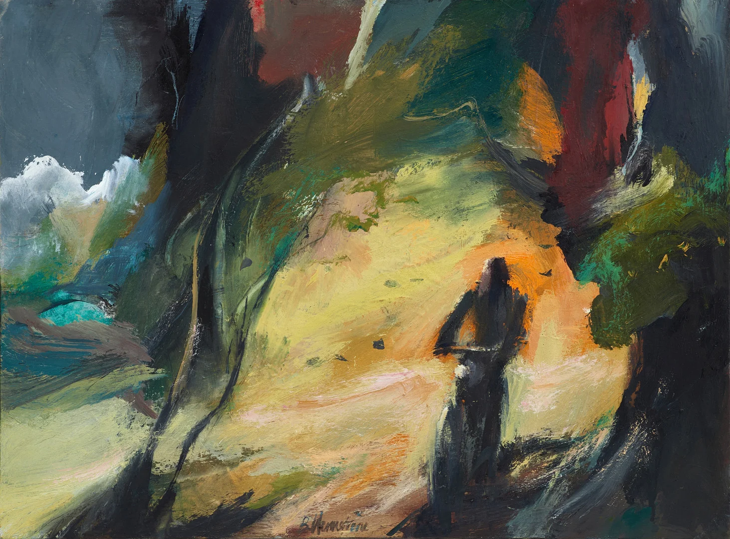 BERNDT WENNSTRÖM (född 1945), "Hemåt" - Stockholm, signerad, olja på duk. — Paintings — Crafoord Auktioner Stockholm