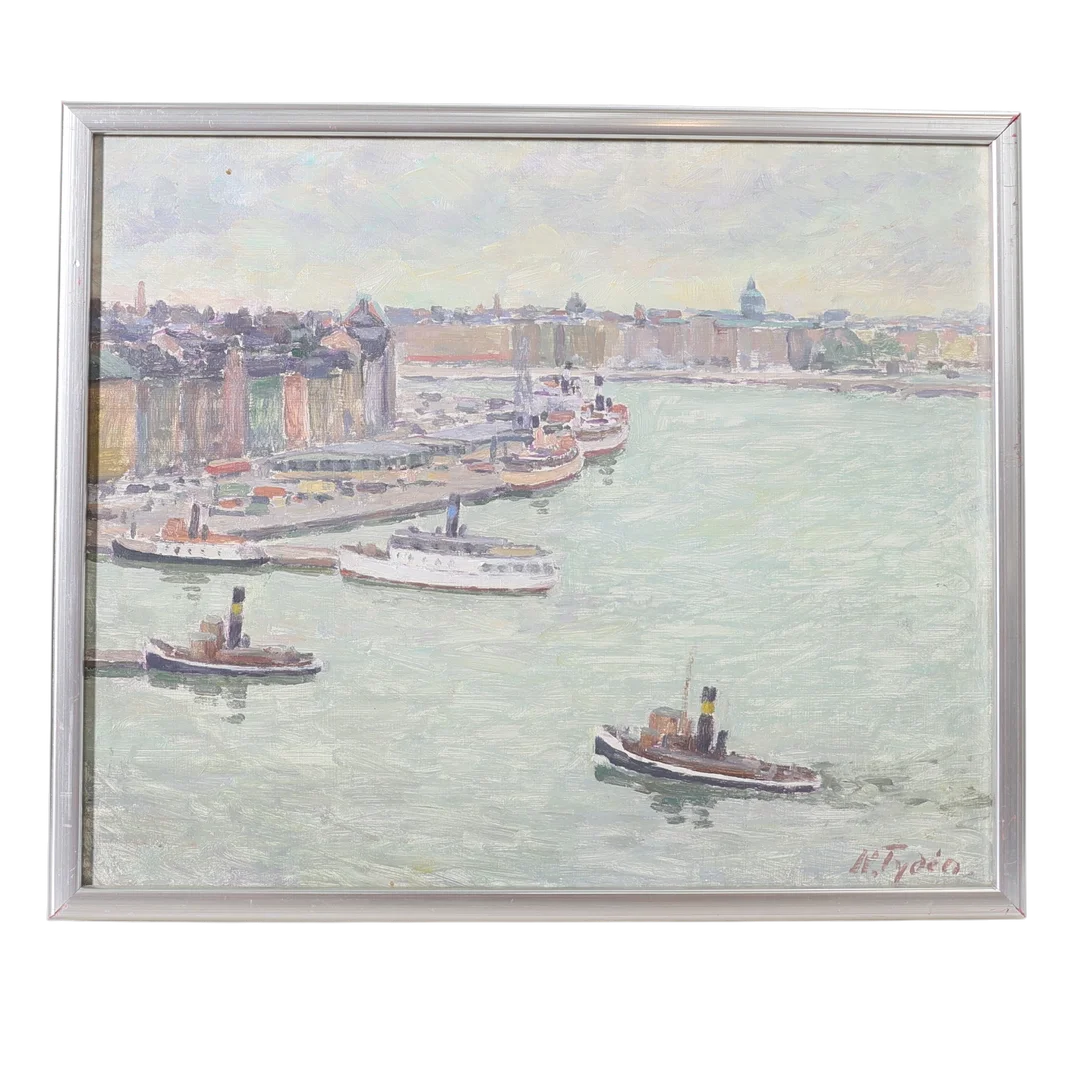 NILS TYDÉN. olja på pannå, signerad. — Paintings — Gomér & Andersson Nyköping