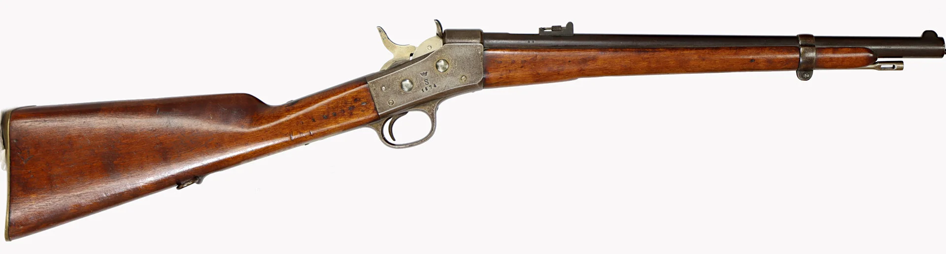 GEVÄR KARBIN, Rollingblock, fabrikat Stockholms Tygstation, modell 1885 för artilleri, kaliber 12,17x44RF, tillv.nr 1607, se-nr SE0241323. — Military weapons — Walter Borg