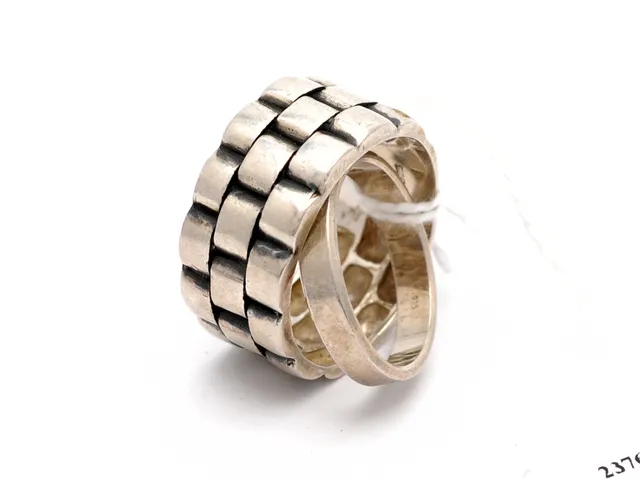 Ringar, två st Silver Ø16 1/2-19 7,9g