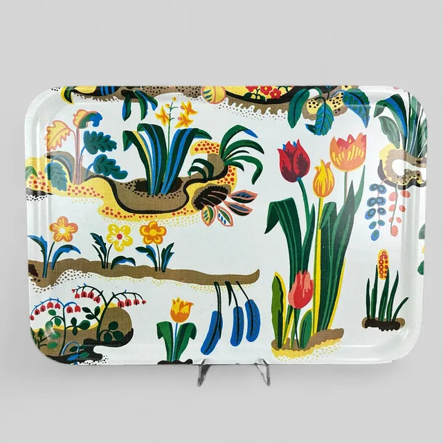 JOSEF FRANK. Bricka, "Primavera", Firma Svenskt Tenn, 1976.