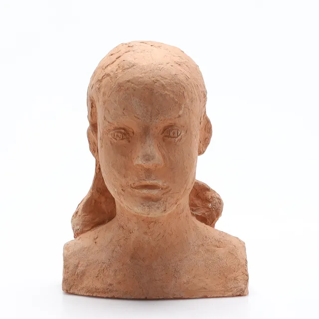 WIVE LARSSON. Skulptur, terracotta, signerad.