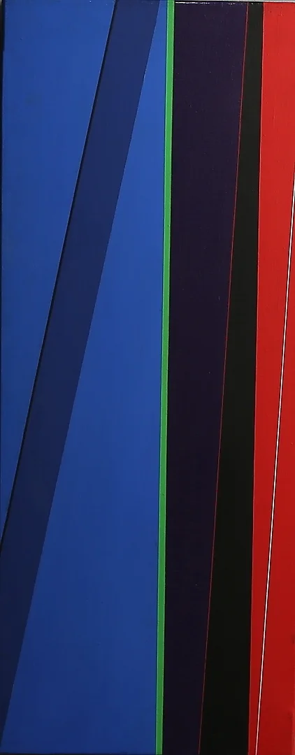 MARC GUYARD. Komposition, akryl på duk, signerad samt daterad a tergo 1990. — Paintings — Auktionshuset Kolonn