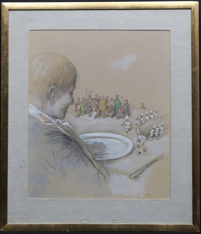 ROBERT HÖGFELDT. blandteknik, signerad.
