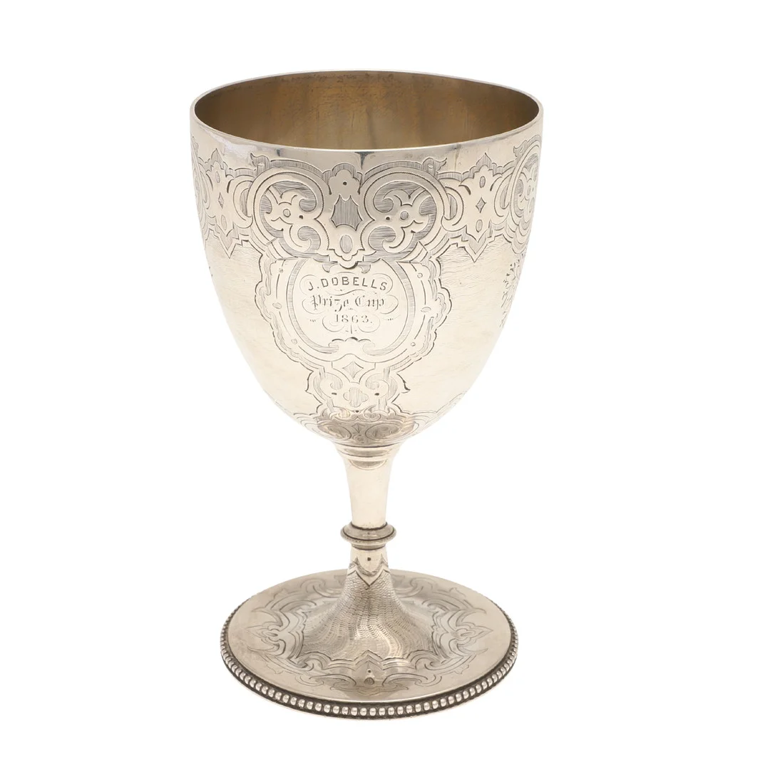 A VICTORIAN SILVER GOBLET. — Silver — Lawrences Auctioneers