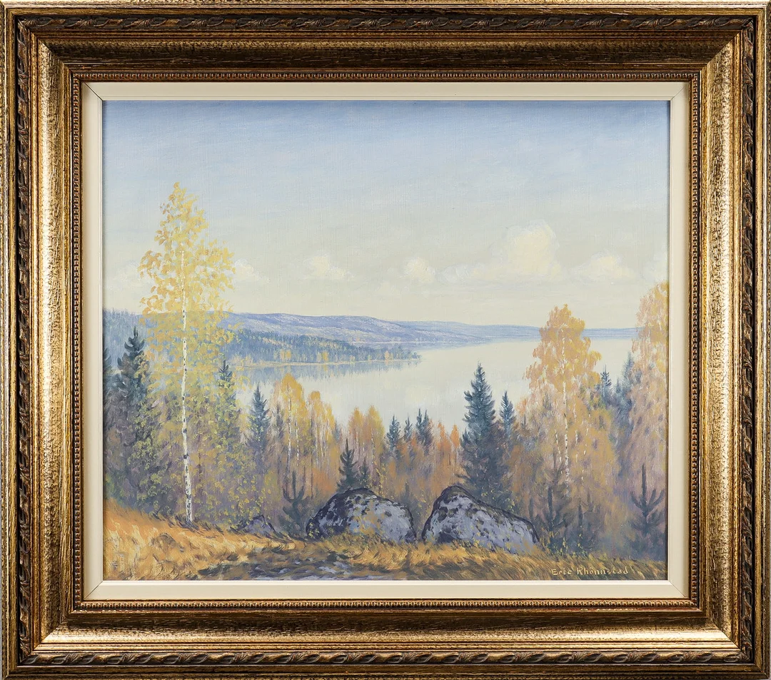 ERIC RHÖNNSTAD. Höstlandskap. — Paintings — Karlstad Hammarö Auktionsverk