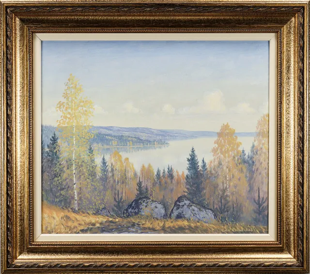 ERIC RHÖNNSTAD. Höstlandskap.