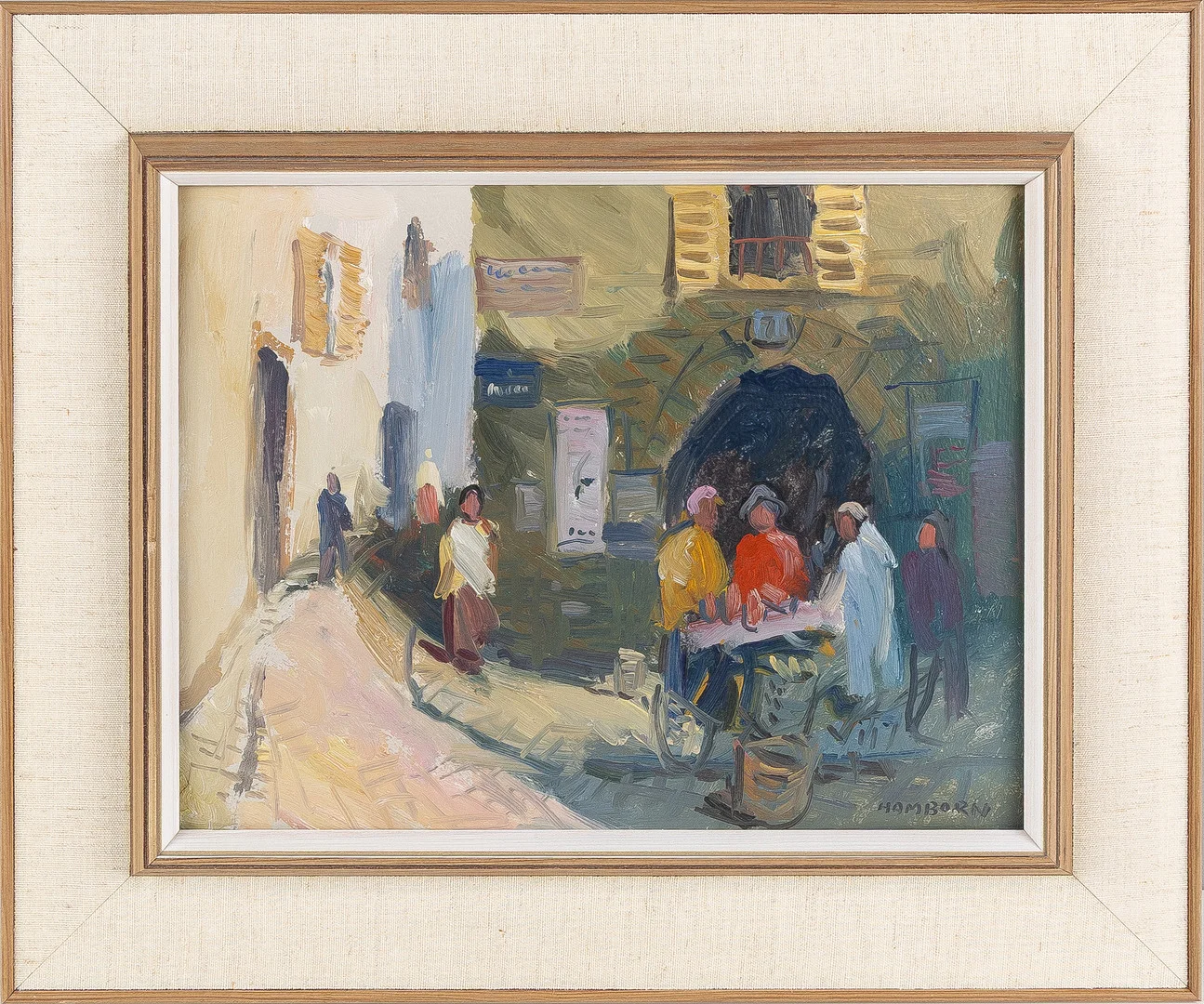 AXEL HAMBORN. Olja på pannå, signerad. — Paintings — Stockholms Auktionsverk Helsingborg