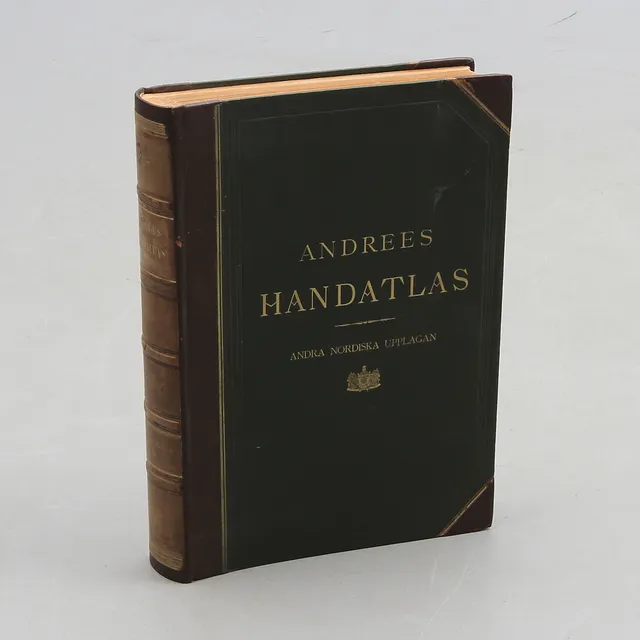 ATLAS, Andrees Stora Handatlas, Andra Nordiska upplagan, Adolf Bonnier, Stockholm.