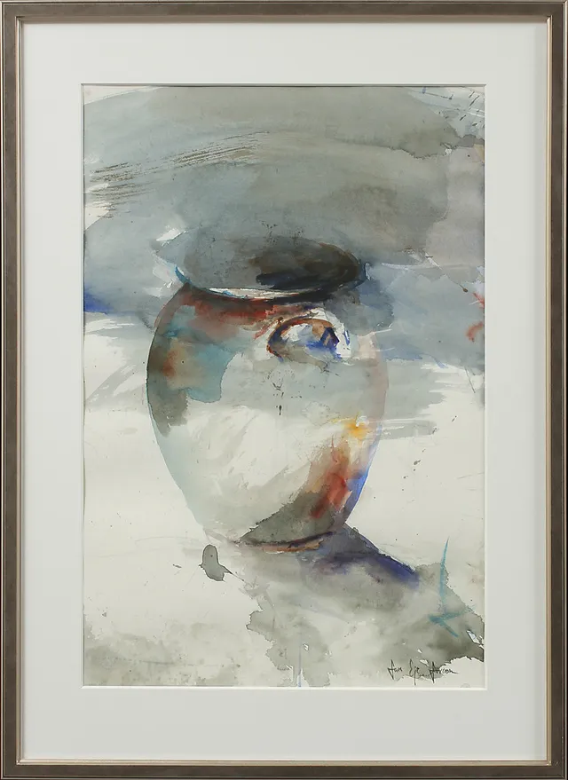 LARS EJE LARSSON. Krus, akvarell, signerad.