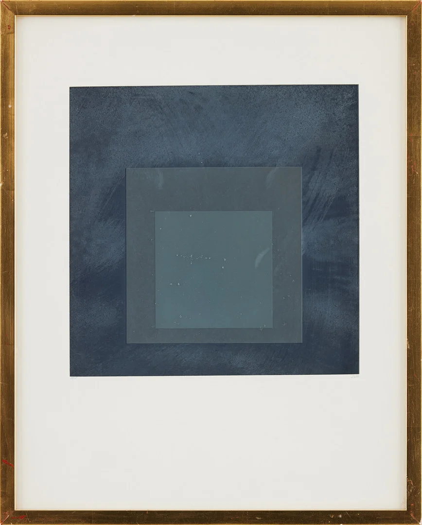JOSEF ALBERS. "Fyrkanter Svart". — Engravings & Prints — Stockholms Auktionsverk Fine Art