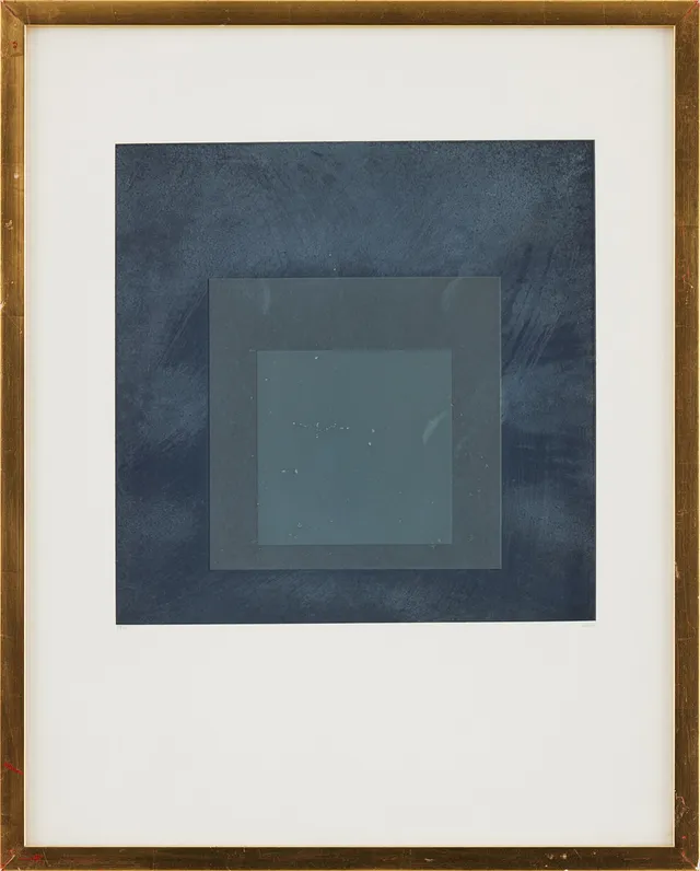 JOSEF ALBERS. "Fyrkanter Svart".