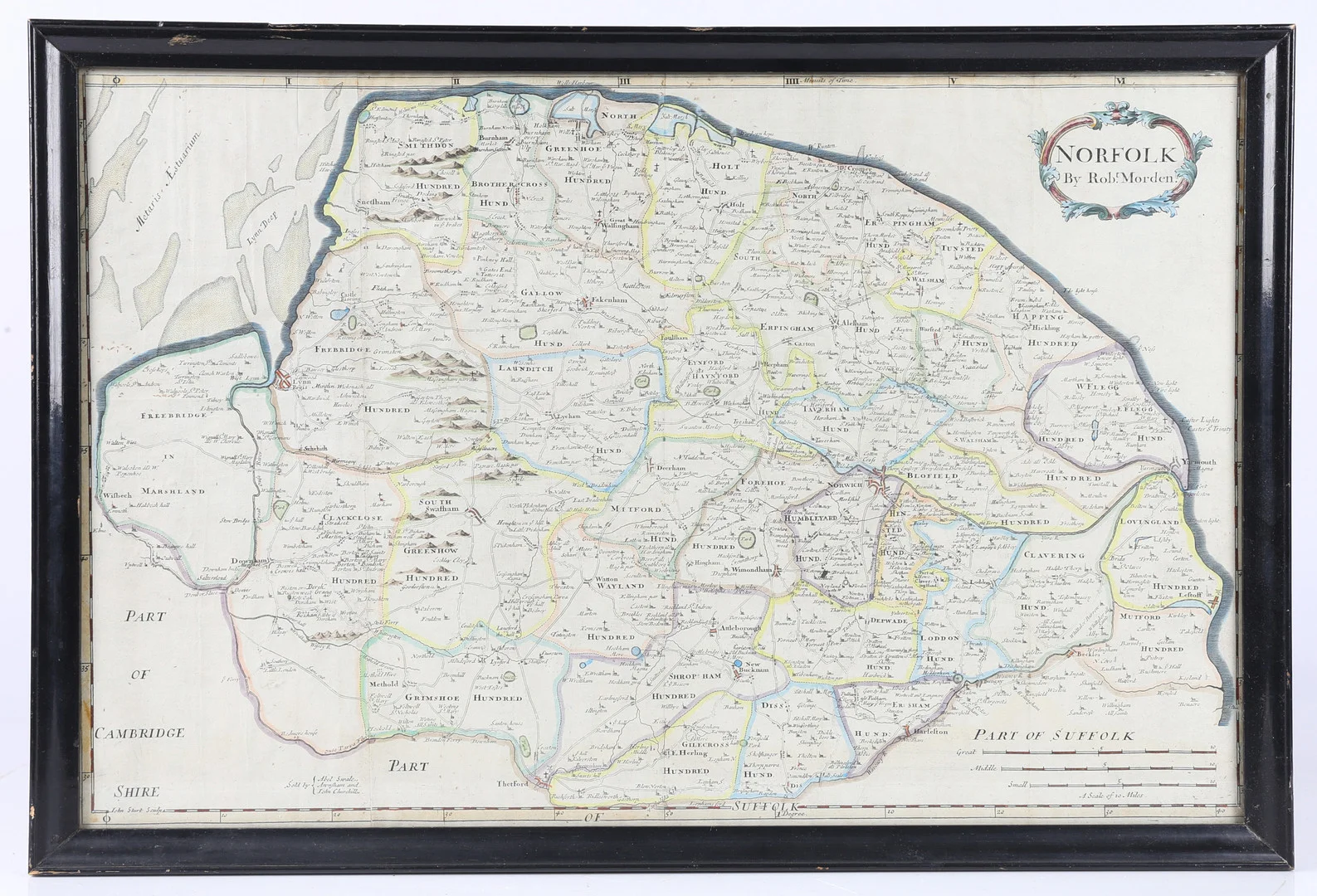 ROBERT MORDEN (1650-1703) "NORFOLK". — Maps — Bishop & Miller