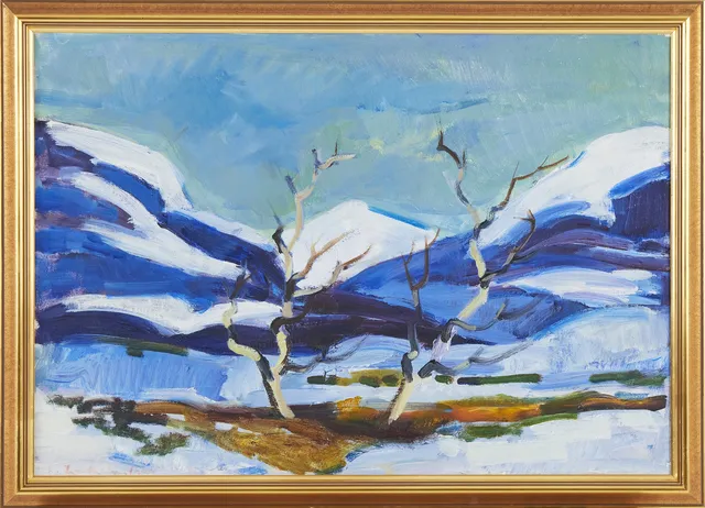 TORD LEANDER ENGSTRÖM (1914-1985). Fjällandskap, olja på duk.