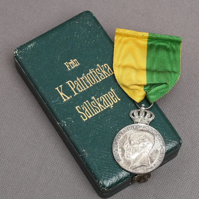 FÖRTJÄNSTMEDALJ, silver, Gustav V, 1926.