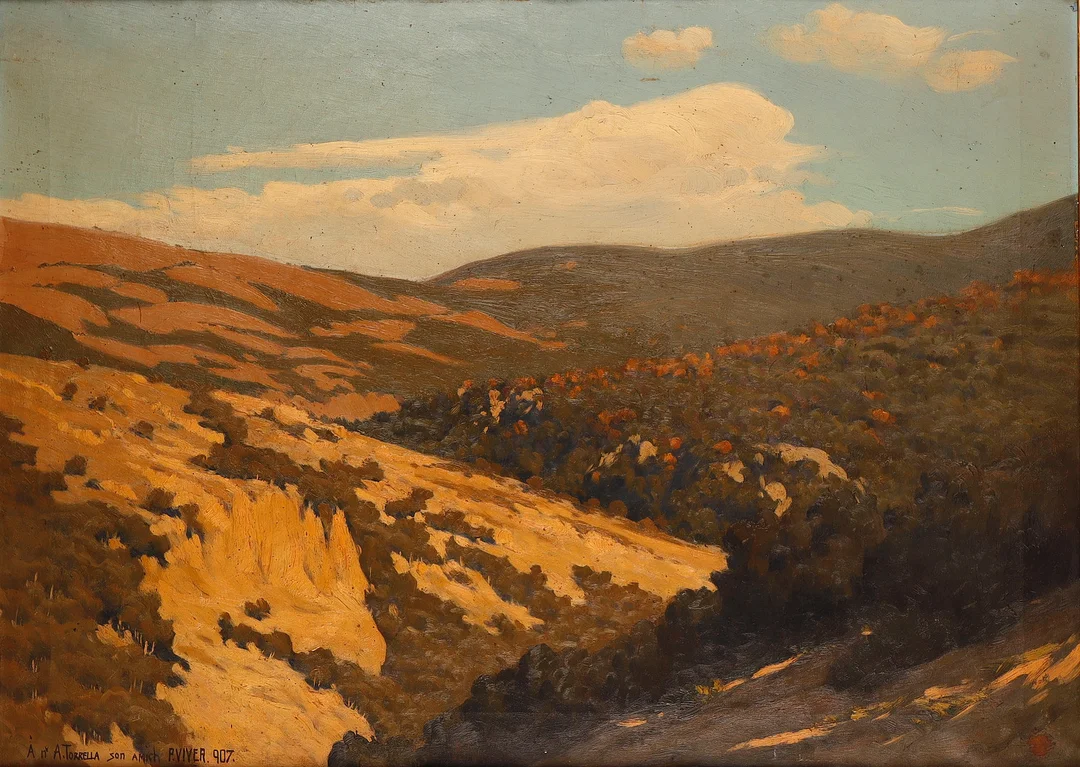 PERE VIVER (1872-1917). Paisaje. — Paintings — Barcelona Auctions